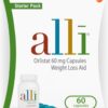 alli Diet Weight Loss Supplement Pills, Orlistat 60mg Capsules Starter Pack, Non prescription weight loss aid, 60 count(Pack of 1)