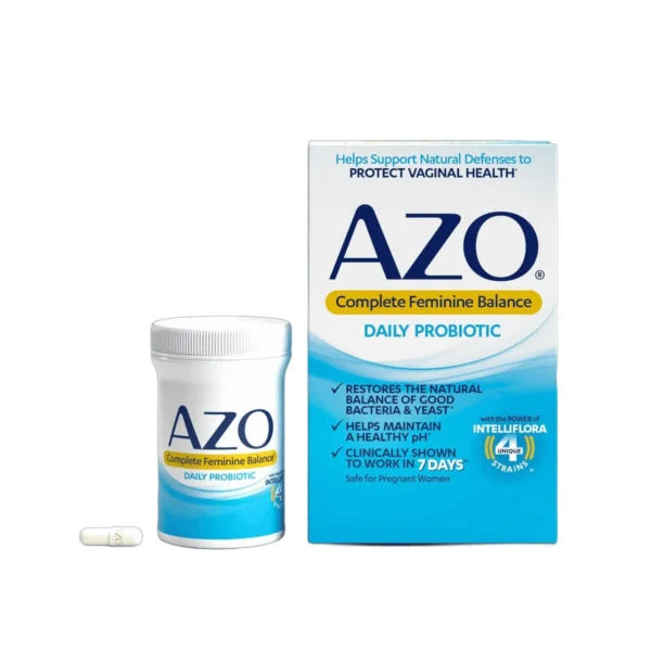AZO Complete Feminine Probiotics, 30 Count, Balance pH, Supports Vaginal Health, Non-GMO - Image 3