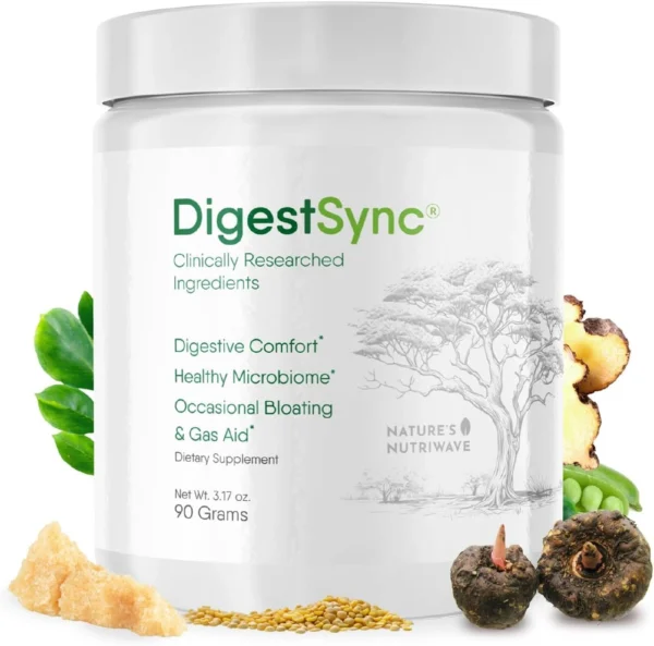 DigestSync Natural Powder, 1-Month Supply, Gut Health and Digestive Support for Men & Women