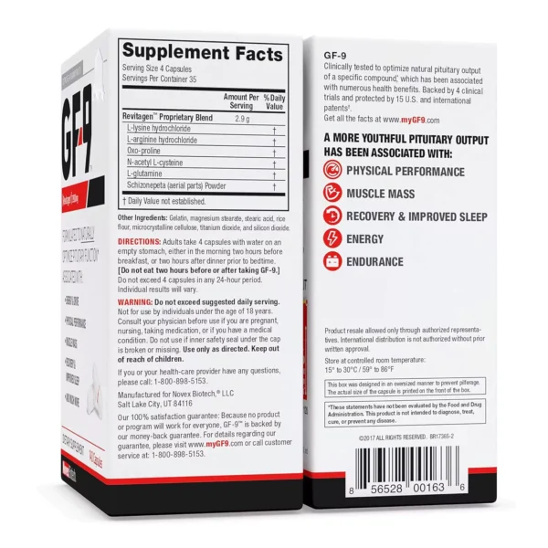 GF-9 – 140 Count, Male Supplement for Energy, Drive & Performance - Image 3