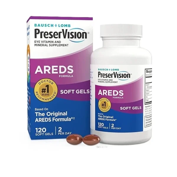 PreserVision AREDS Eye Supplement, 120 Softgels, by Bausch + Lomb