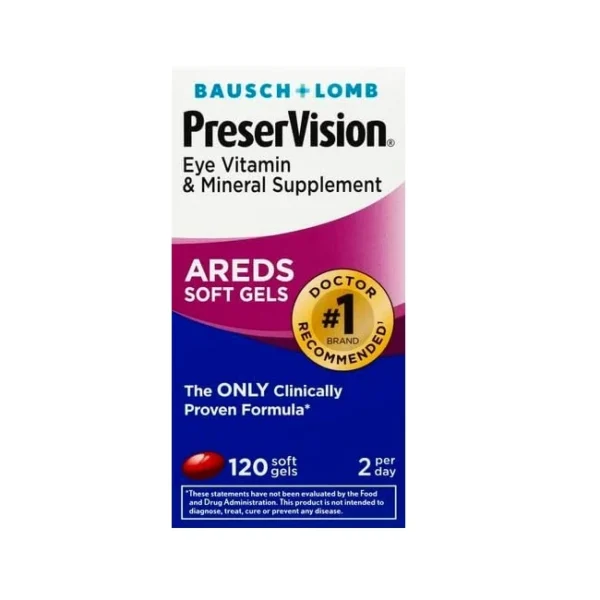PreserVision AREDS Eye Supplement, 120 Softgels, by Bausch + Lomb - Image 4