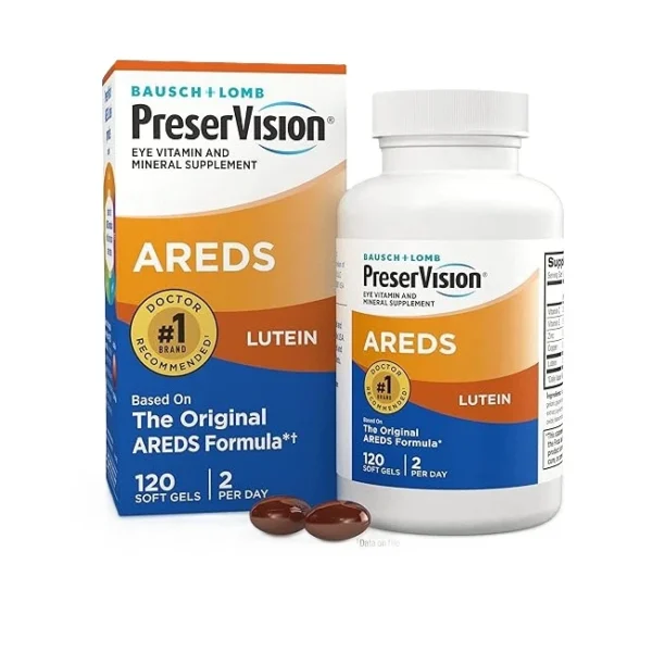 PreserVision AREDS Eye Supplement, 120 Softgels, by Bausch + Lomb