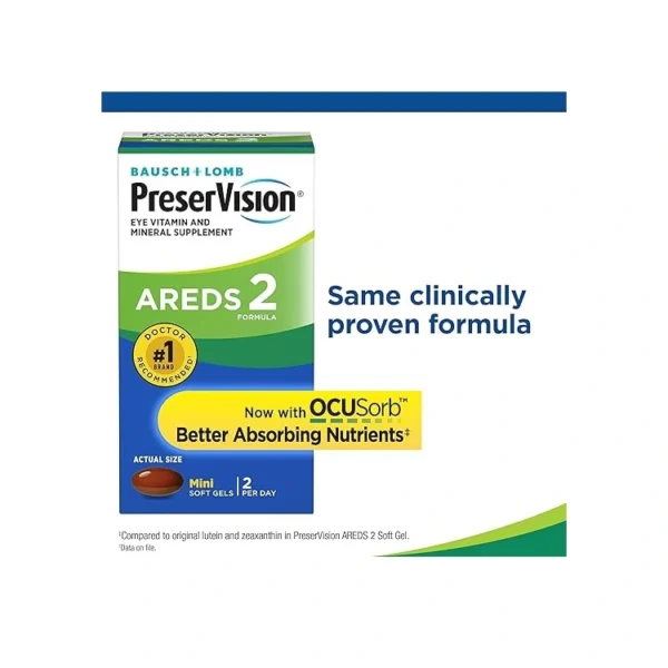 PreserVision AREDS 2 Eye Supplement, 60 Minigels, Lutein & Zeaxanthin - Image 3