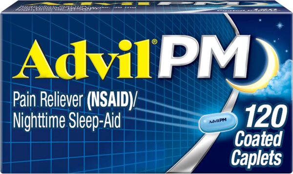Advil PM Ibuprofen 200mg – 120 Coated Caplets