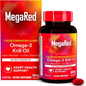 MegaRed Superior Omega-3 Krill Oil Extra Strength  - 40 Softgels