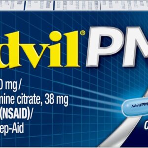 Advil PM Pain Relief with Ibuprofen 200mg – 80 Coated Caplets