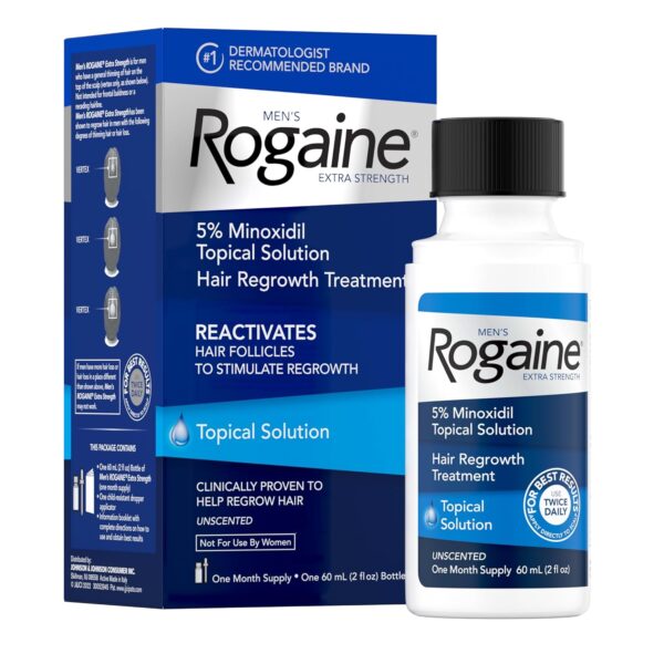 Men’s Rogaine 5% Minoxidil Hair Regrowth Treatment – 1-Month Supply