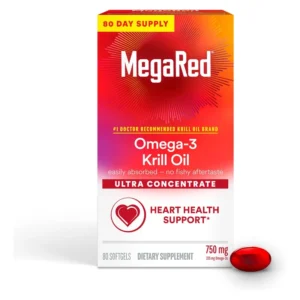 MegaRed Omega-3 Complex Fish and Krill Oil 80 Softgels main photo
