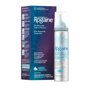 Womens rogaine 5 minoxidil foam hair regrowth treatment 2 month supply main photo