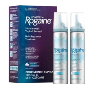 Womens rogaine 5 minoxidil hair regrowth treatment 4 month supply main photo