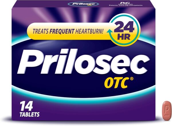 Prilosec OTC 20mg Tablets – 14 Count, 24-Hour Heartburn Relief