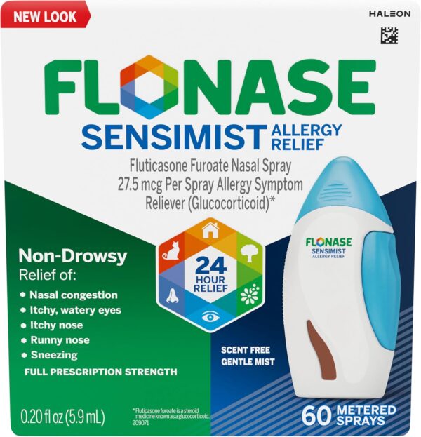 FLONASE Sensimist 60 Spray Count – Soft Mist Allergy Relief