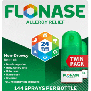 FLONASE 144 ct Allergy Nasal Sprays – 24-Hour Relief - 2-Pack