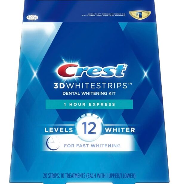 Crest 3D Whitestrips Level 12 – 1 Hour Express Teeth Whitening Kit