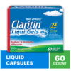 Claritin Liqui-Gels 60 Capsules – 24-Hour Seasonal Allergy Symptom Relief