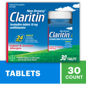 Claritin RediTabs 30ct – Fast-Melting, Non-Drowsy Allergy Relief Tablets – 24-Hour Seasonal Allergy Relief