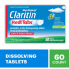Claritin RediTabs 60ct – Fast-Melting, Non-Drowsy Allergy Relief Tablets