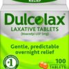 Dulcolax 5 mg Laxative Tablets for Constipation - 100 Count