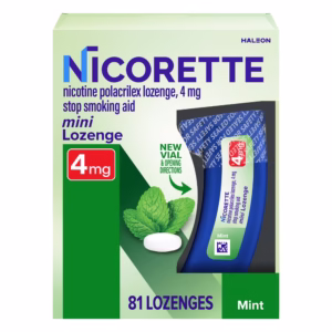 Nicorette Nicotine Lozenge 4mg, 81 Count