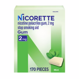 Nicorette Nicotine Gum 2mg Mint, 170 Count