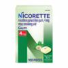 Nicorette Nicotine Gum Spearmint Burst 4mg, 100 Count