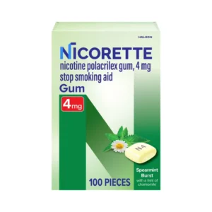 Nicorette nicotine gum spearmint burst 4mg 100 count main photo