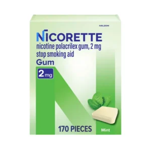 Nicorette nicotine gum 2mg mint 170 count main photo