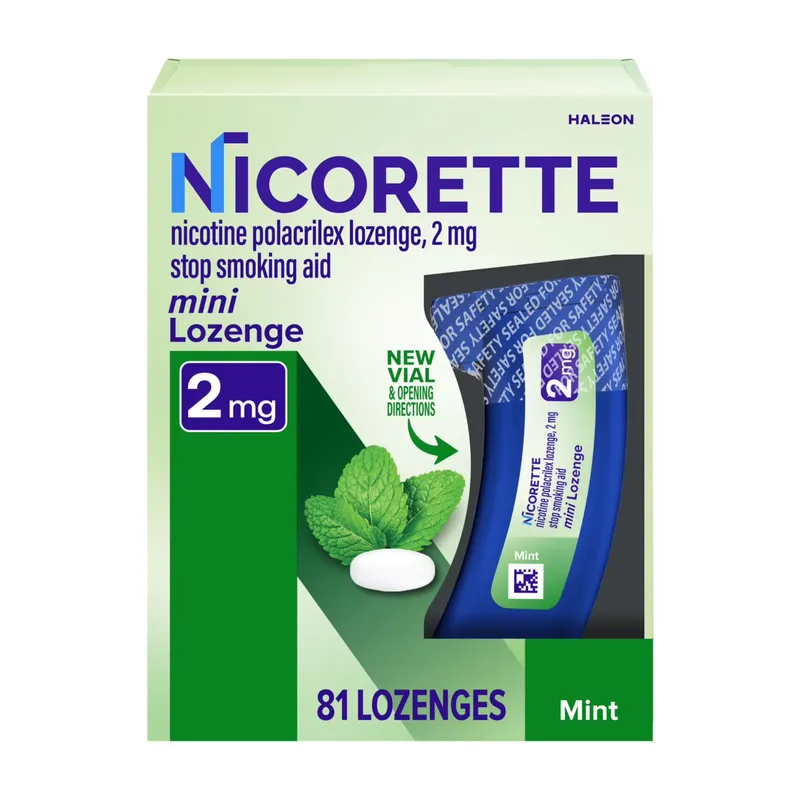 Nicorette nicotine lozenge 2mg 81 count main photo