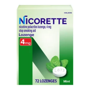 Nicorette nicotine lozenge mint 4mg 72 count main photo