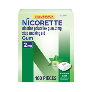 nicorette spearmint burst 2mg nicotine gum 160ct smoking cessation support main photo