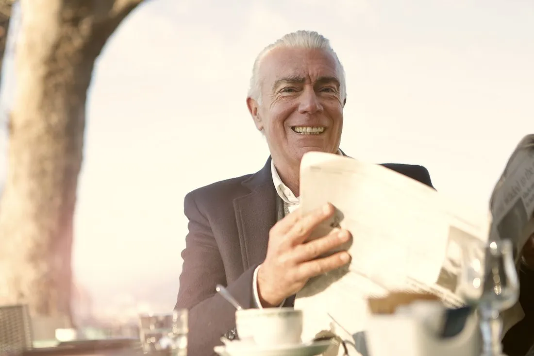 Prostadine – Natural Prostate Health Drops | Reviews & Buy 5 Older man enjoying morning coffee outdoors