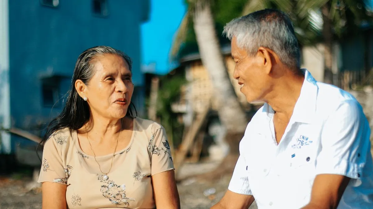 SonoVive Reviews: Does This Hearing Supplement Work? 4 Older couple following a conversation comfortably