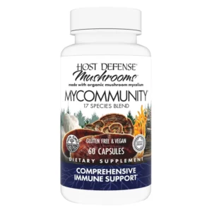 host defense mycommunity 17-species mushroom blend capsules 60 count for comprehensive immune support main photo
